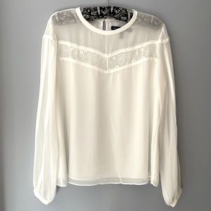 WHBM White Blouse